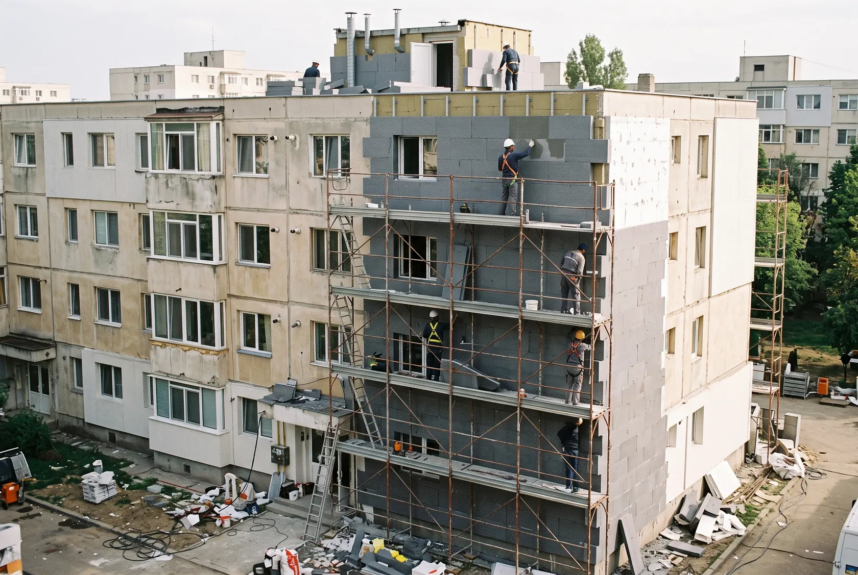 Higrometru pe noptieră, cu condens pe fereastra nouă din spate